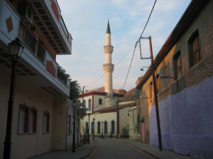 Traditional street in Komotini Thrace Greece